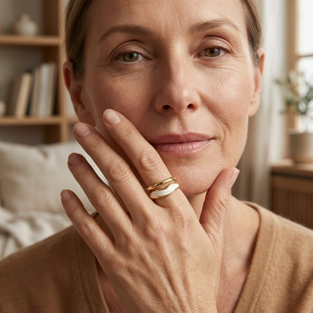 Open Gold-Plated Wrap Ring