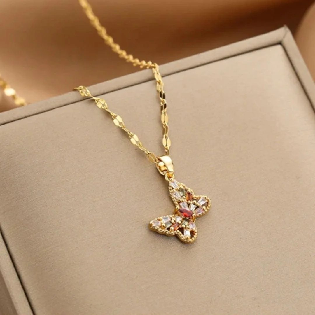 Butterfly Pendant Necklace