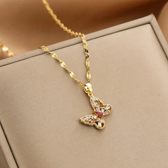Butterfly Pendant Necklace