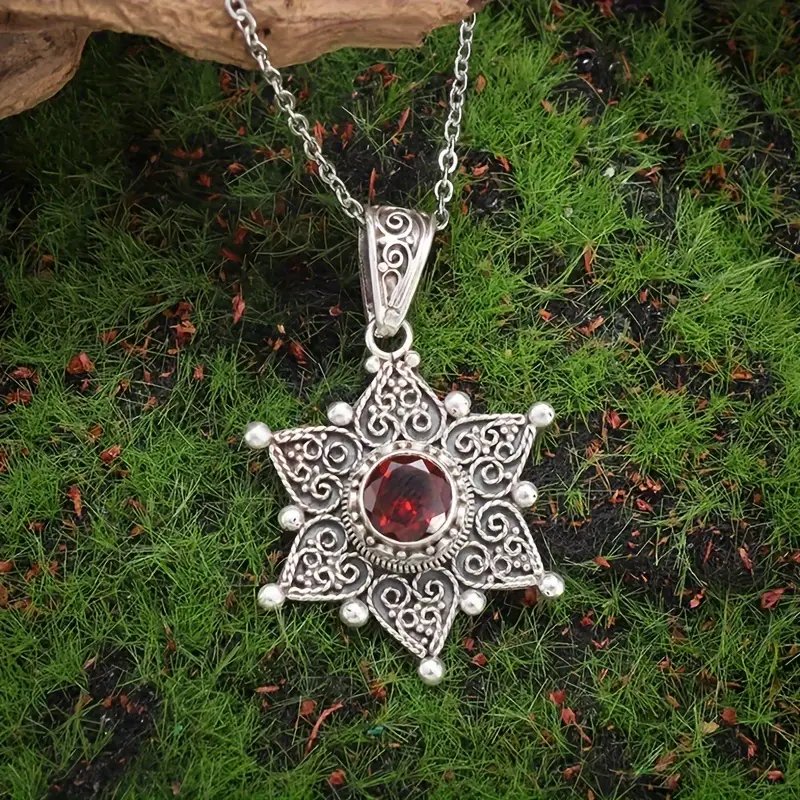 Sterling Silver Filigree Star Pendant