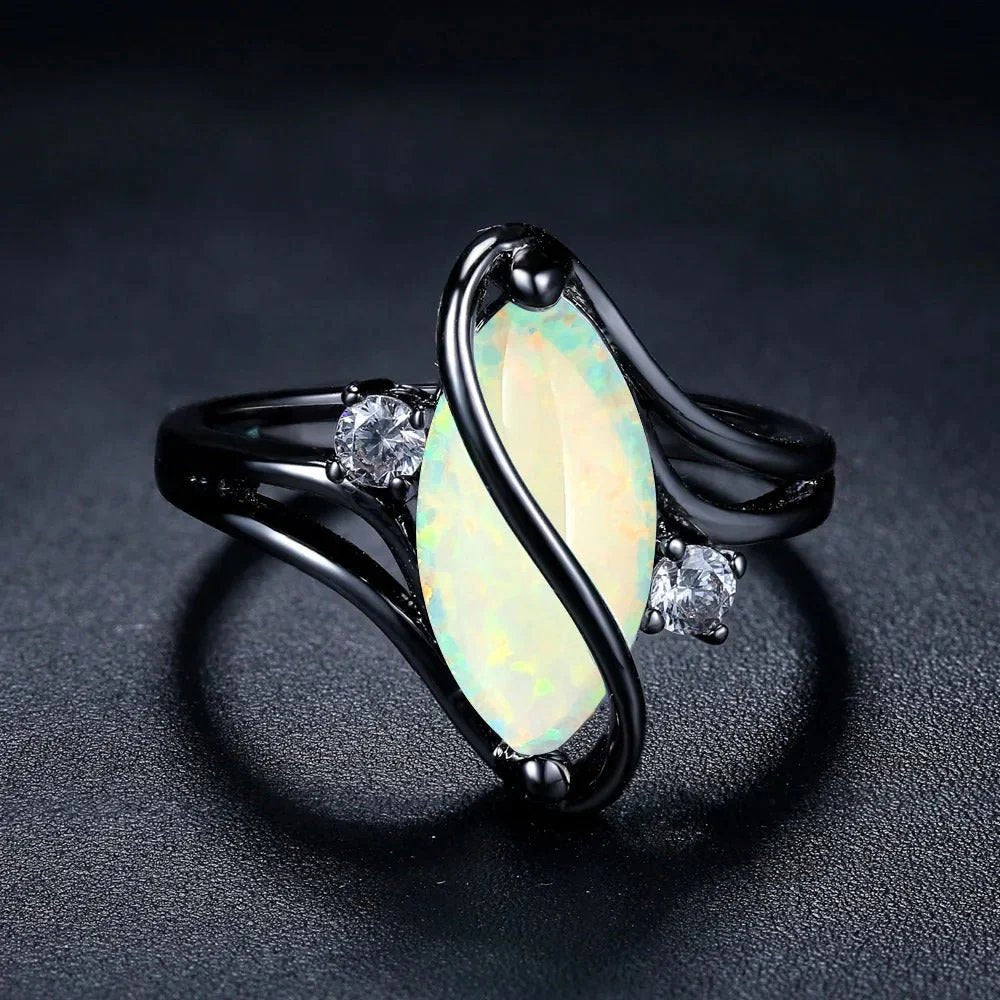 Opal Accent Statement Ring