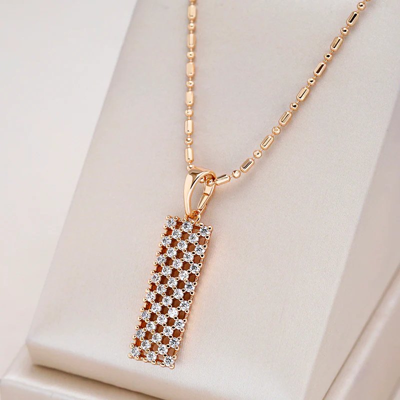 Multi-Stone Pavé Pendant Necklace
