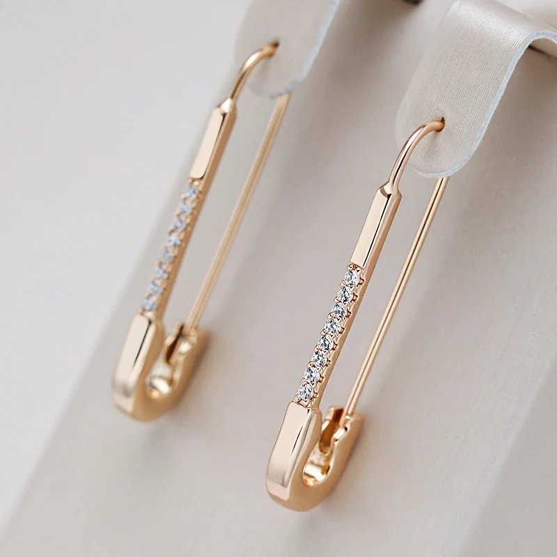 Diamond-Accented Hinged Hoop Earrings