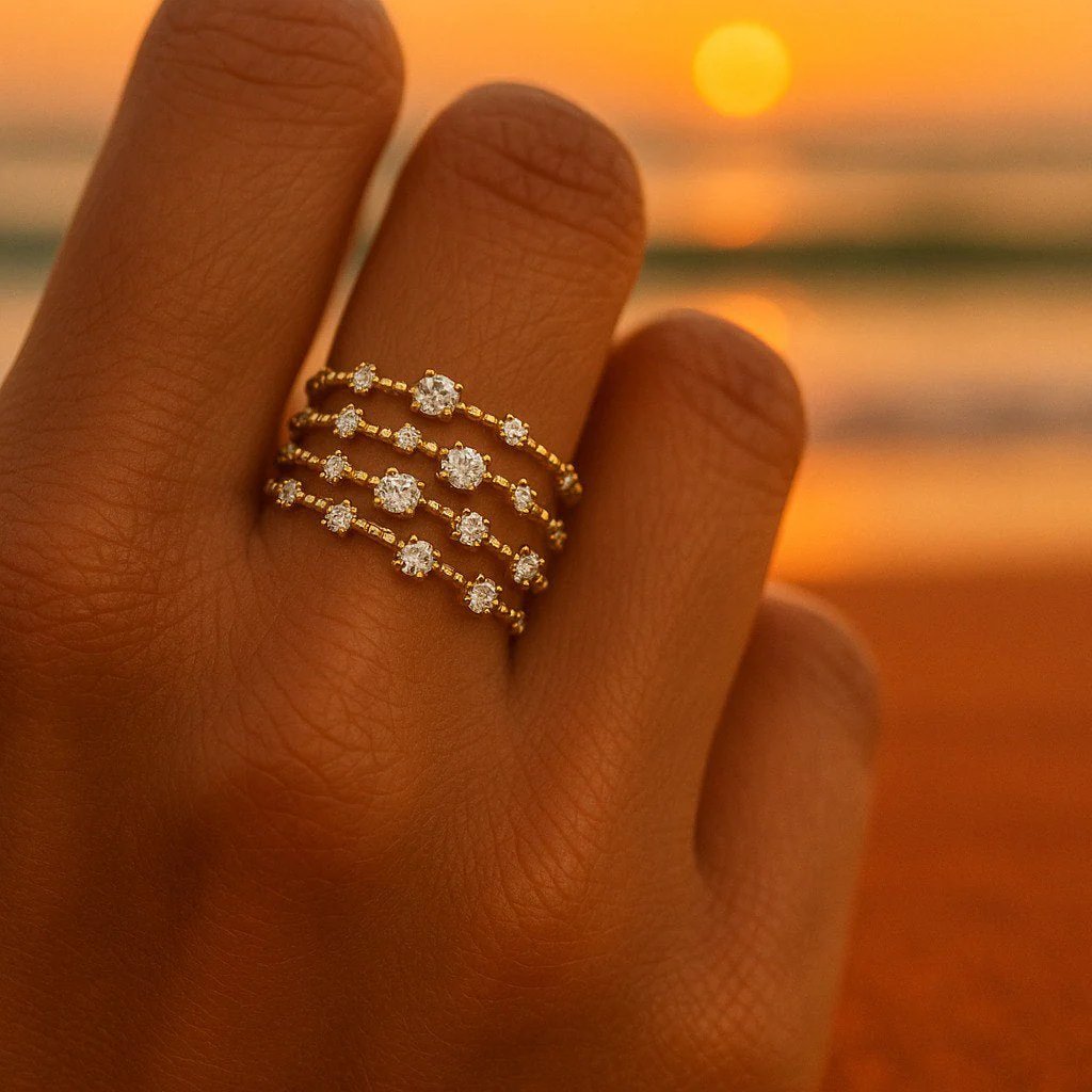 Multi-Band Statement Ring