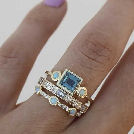 Stackable Gold Ring Set