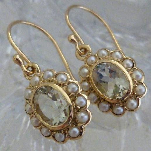 Pearl-Accented Drop Earrings