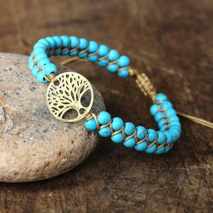 Handmade Tree of Life Beaded Bracelet