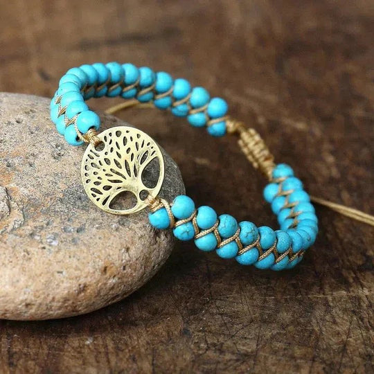Handmade Tree of Life Beaded Bracelet