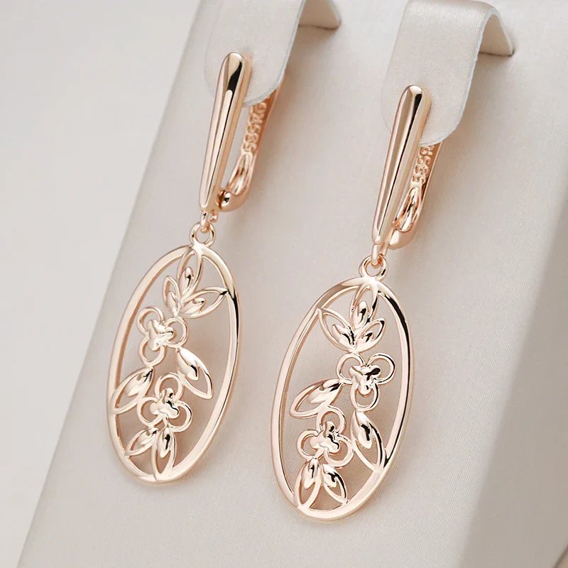 Filigree Drop Earrings Gold Plated