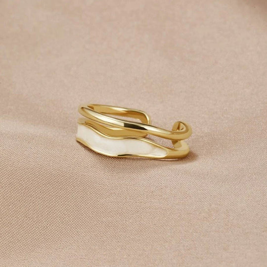 Open Gold-Plated Wrap Ring