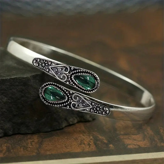 Oxidized Sterling Silver Open Cuff Bracelet