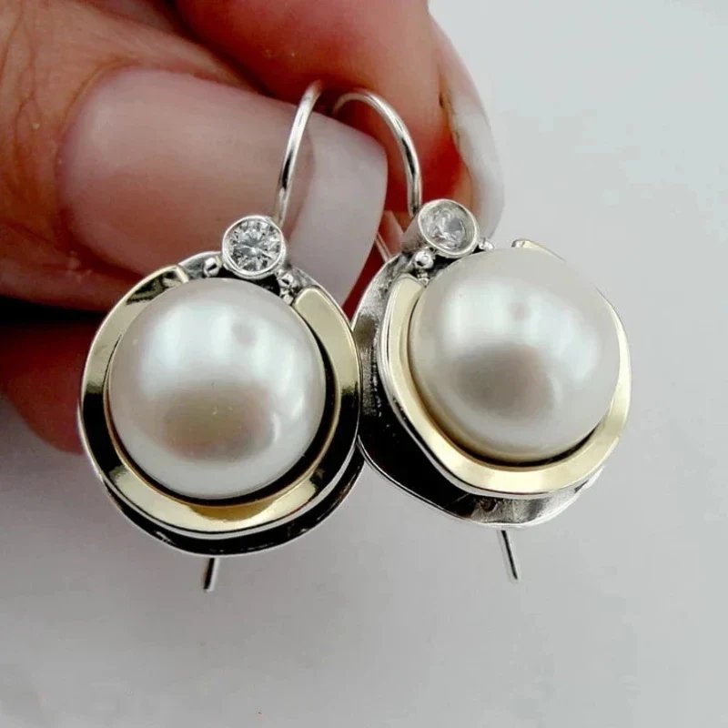 Sterling Silver Pearl Drop Earrings