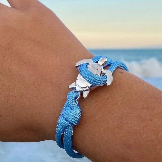 Braided Rope Anchor Clasp Bracelet