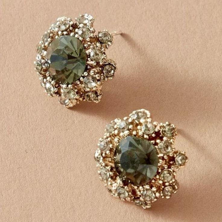 Halo Vintage Stud Earrings