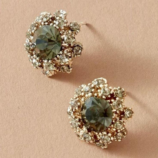Halo Vintage Stud Earrings