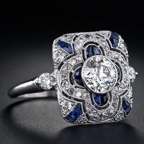 Vintage Art Deco Milgrain Ring