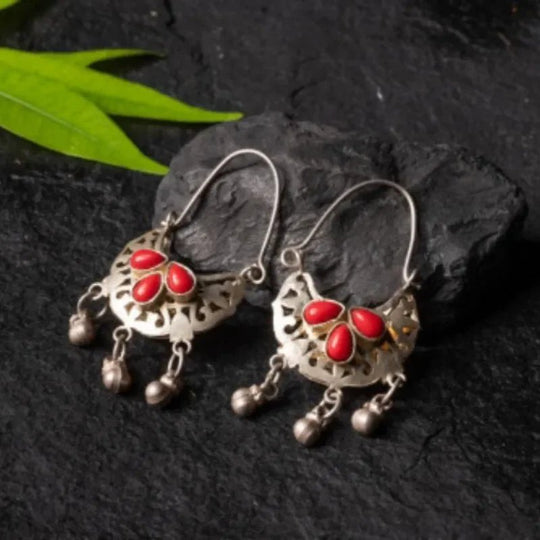 Sterling Silver Filigree Chandelier Earrings