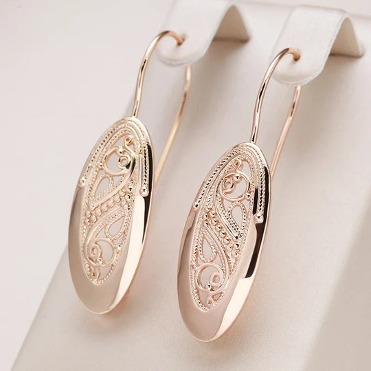 Filigree Gold Hoop Earrings