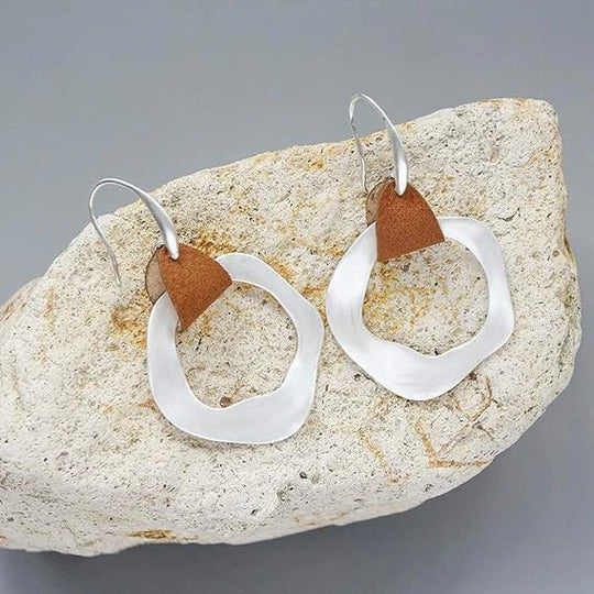 Sterling Silver Mixed-Media Drop