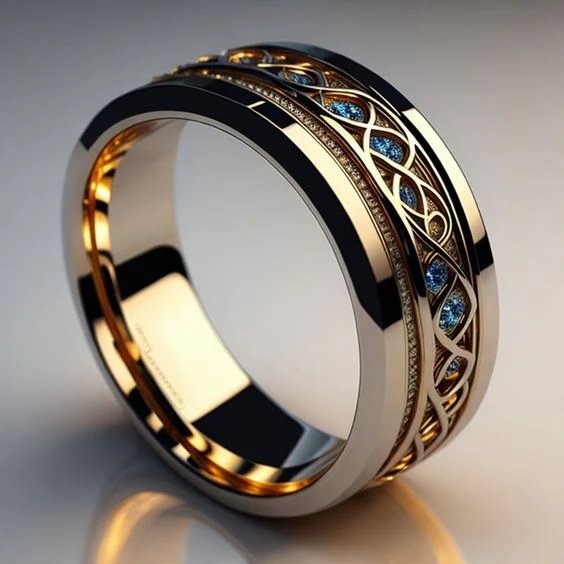 Celtic Knotwork Gold-Tone Ring