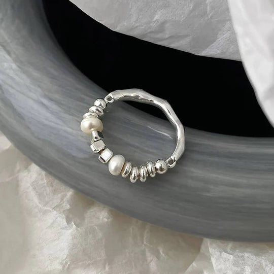 Sterling Silver Baroque Pearl Ring