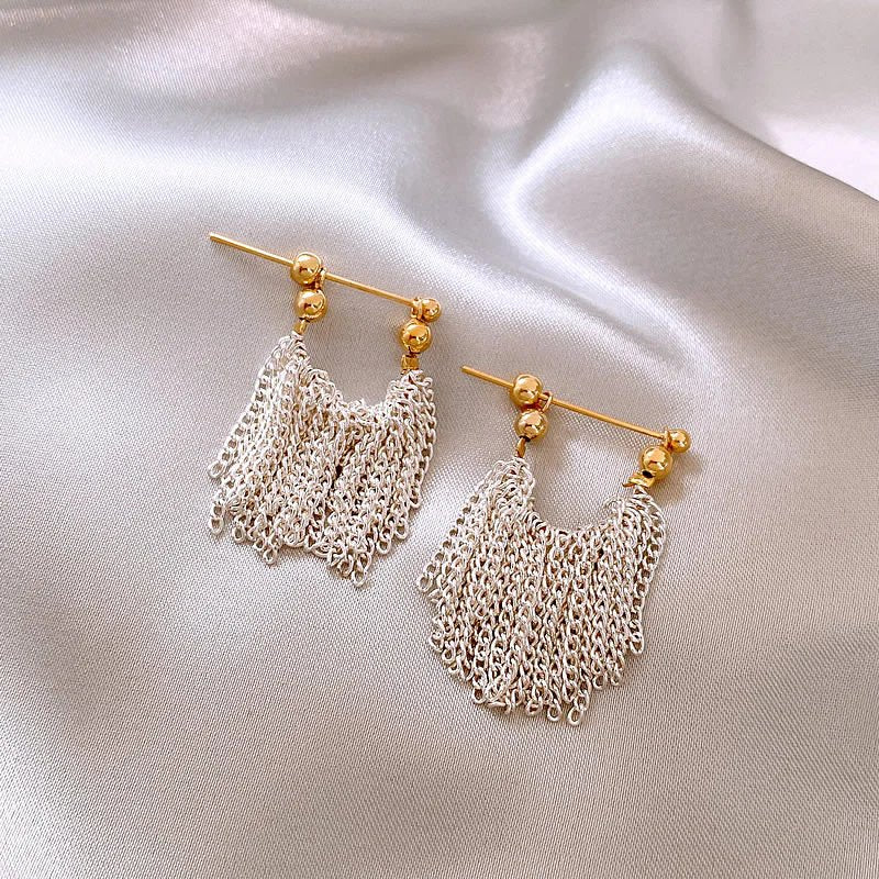 Chain Mail Drop Earrings