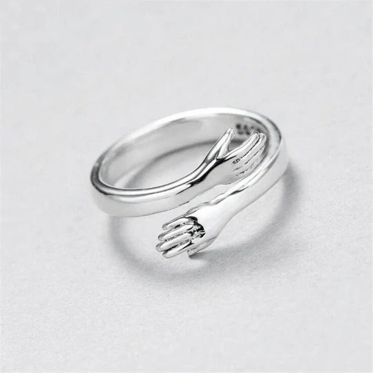 Adjustable Sterling Silver Hug Ring