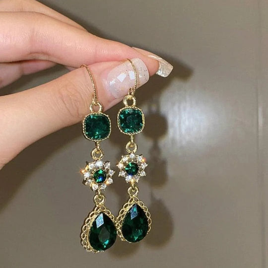 Gold-Plated Drop Earrings