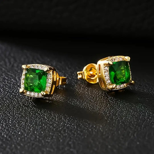 Diamond Halo Stud Earrings