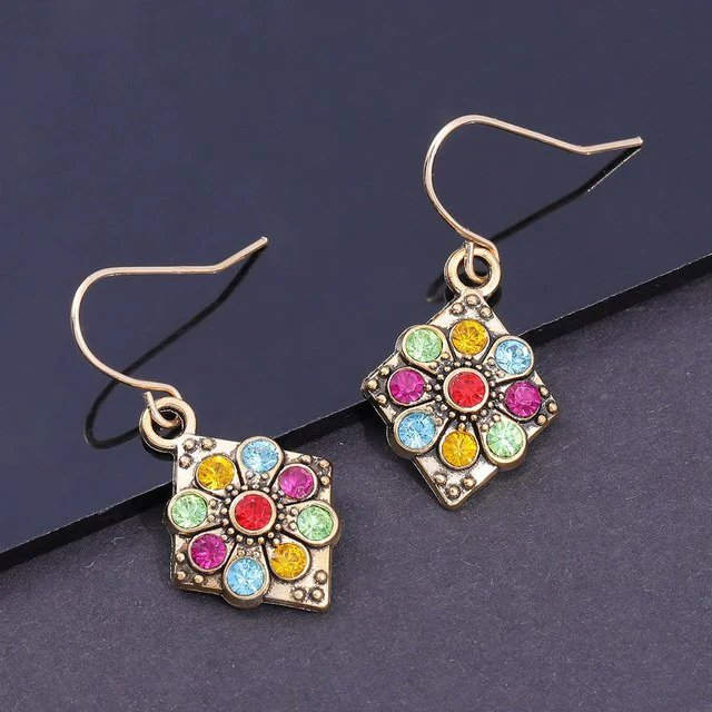 Vintage Multi-Mandala Earrings