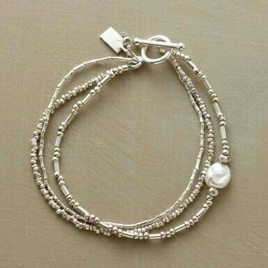 Multi-Strand Pearl Accent Bracelet