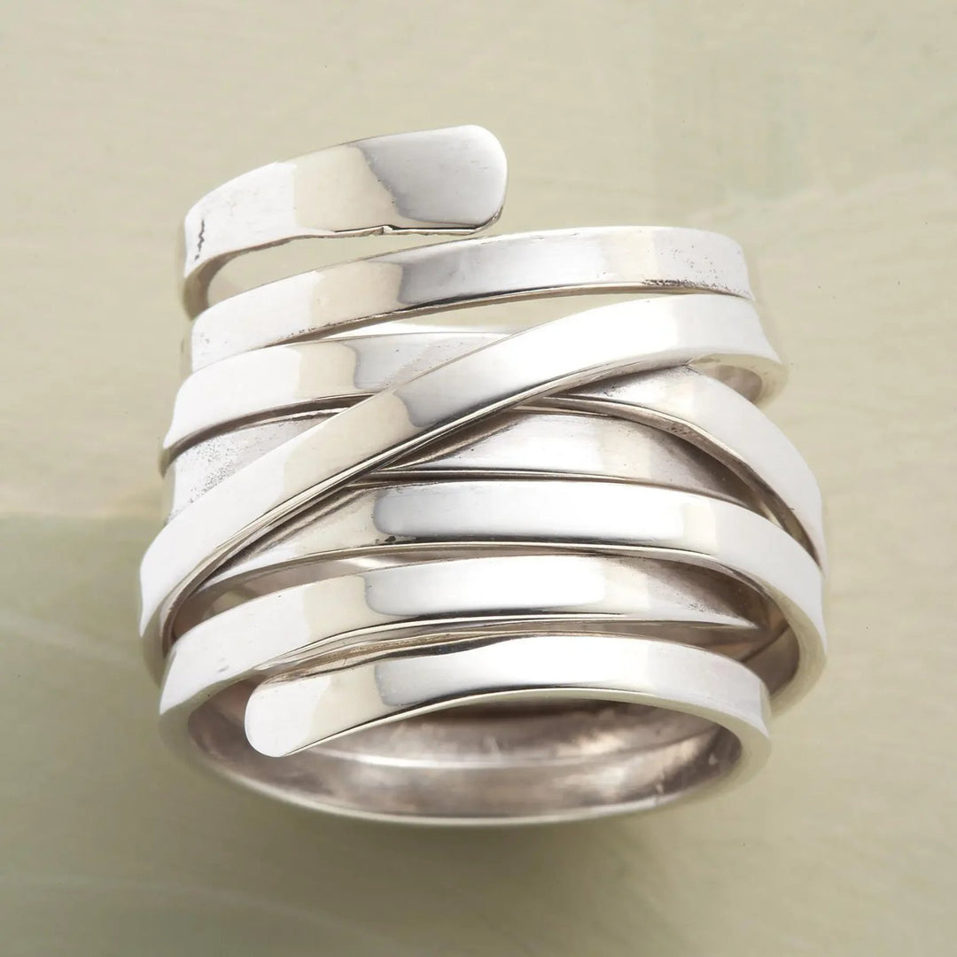Multi-Band Sterling Silver Wrap Ring