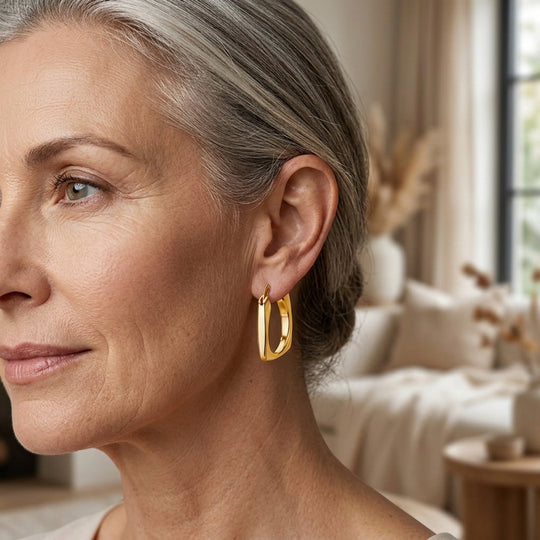 Small Polished Hinged Hoop Earrings