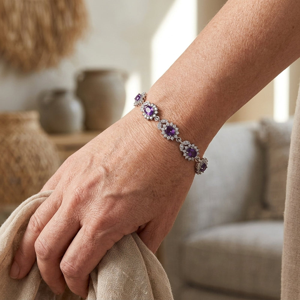 Sterling Silver Tennis Bracelet