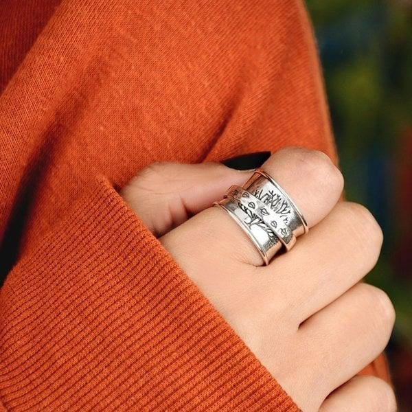 Sterling Silver Tree of Life Band