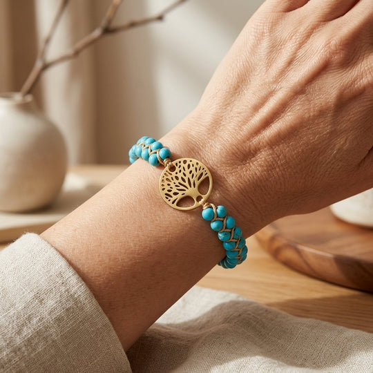 Handmade Tree of Life Beaded Bracelet