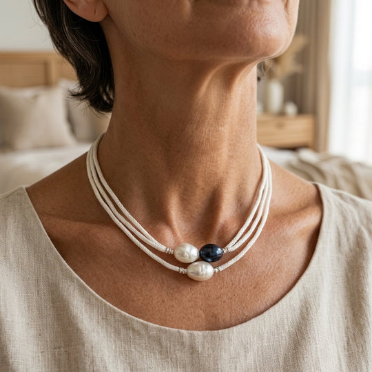 Multi-Strand Pearl Statement Necklace