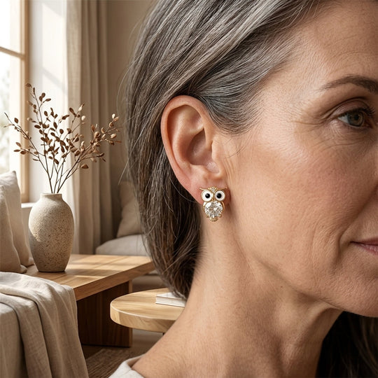 Owl Stud Earrings