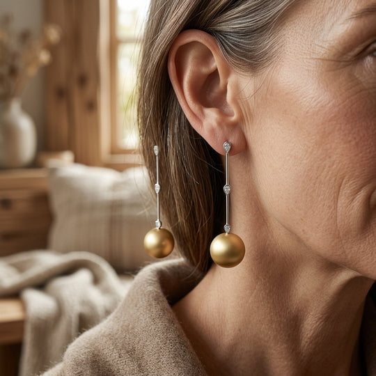Sterling Silver Pearl Drop Earrings