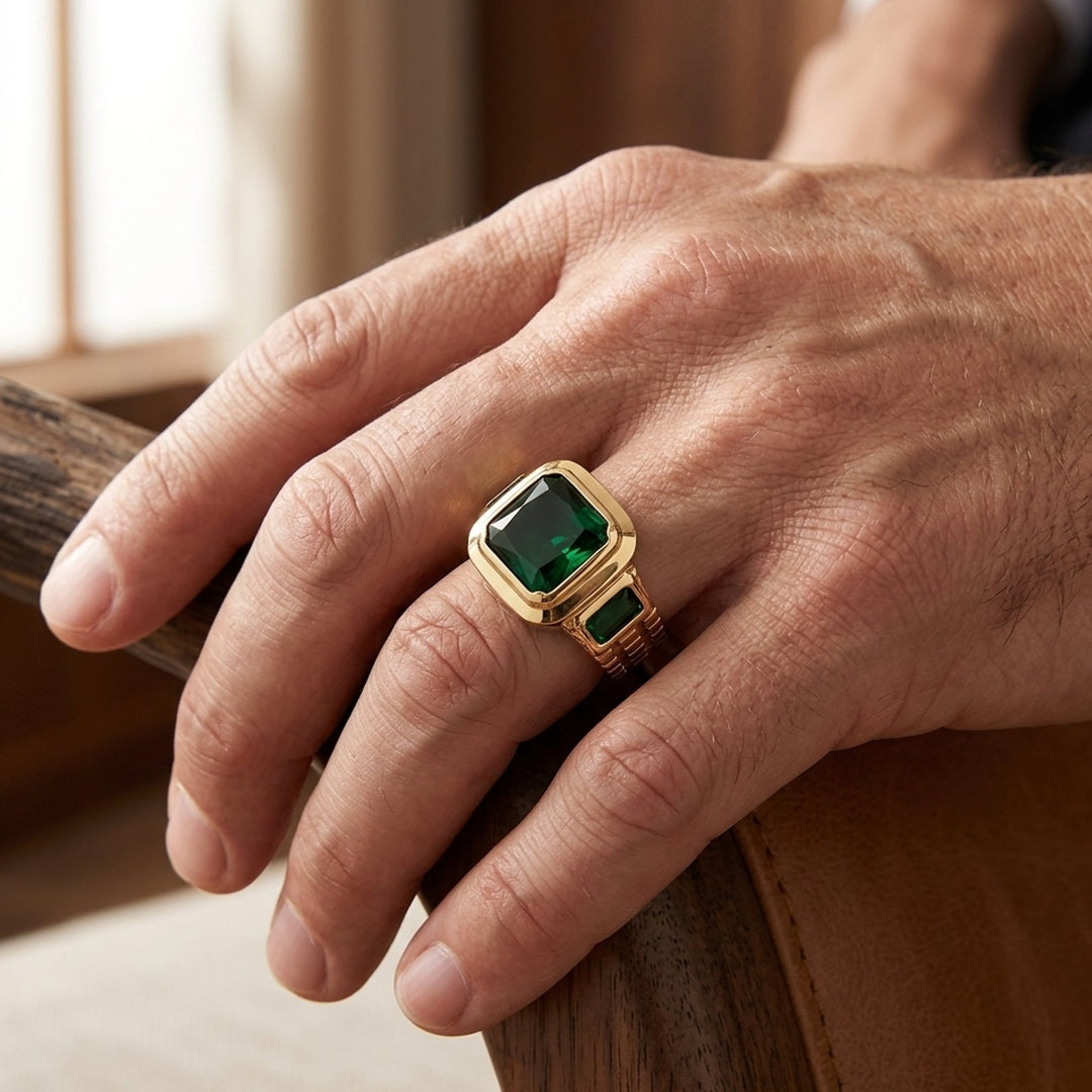 Polished Gold Signet Ring