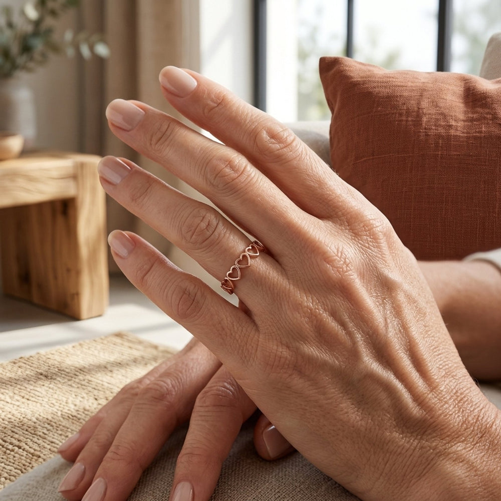 Heart-Shaped Gold Ring