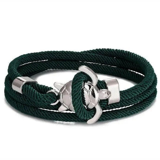 Braided Rope Anchor Clasp Bracelet