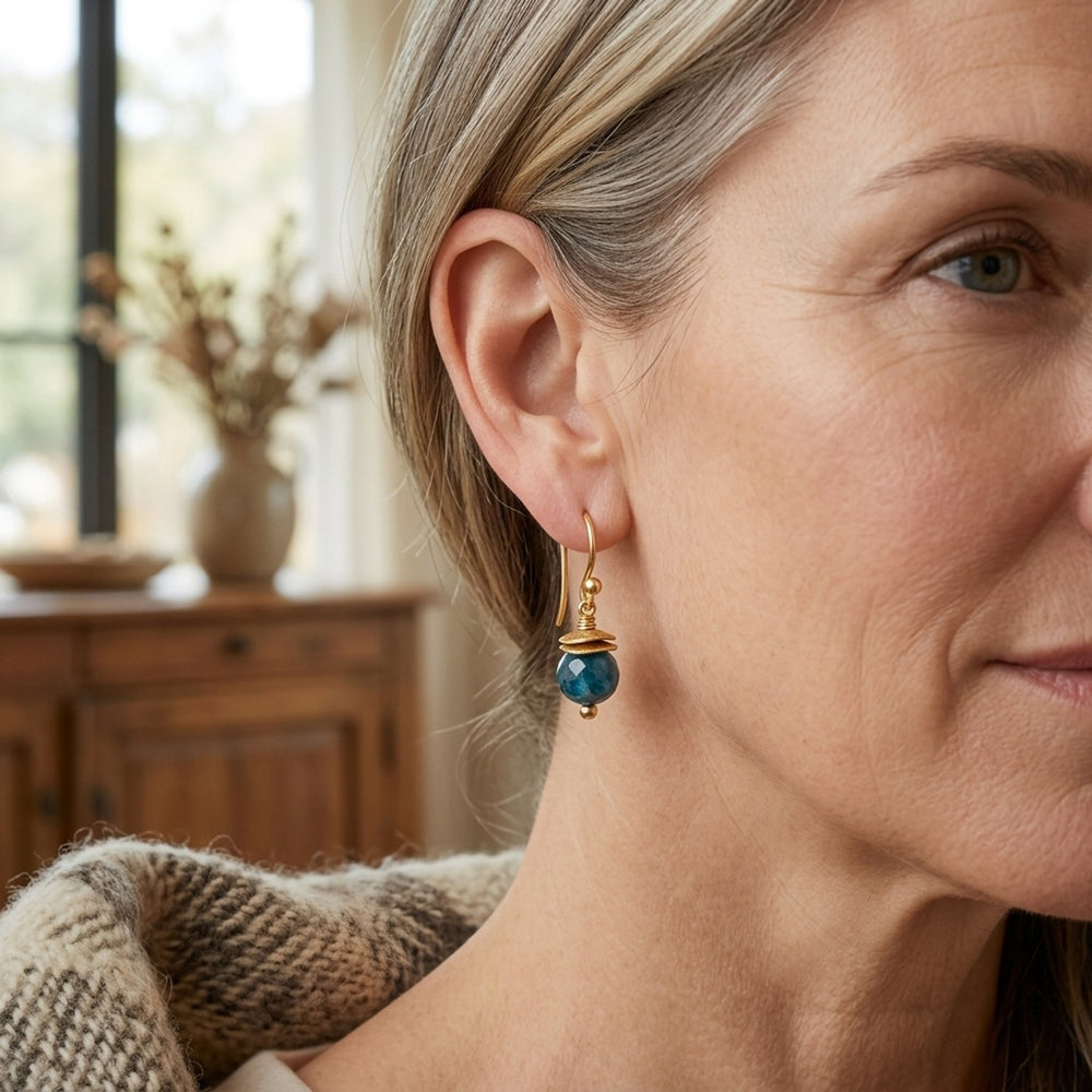 Gold-Filled Wire Wrapped Drop Earrings