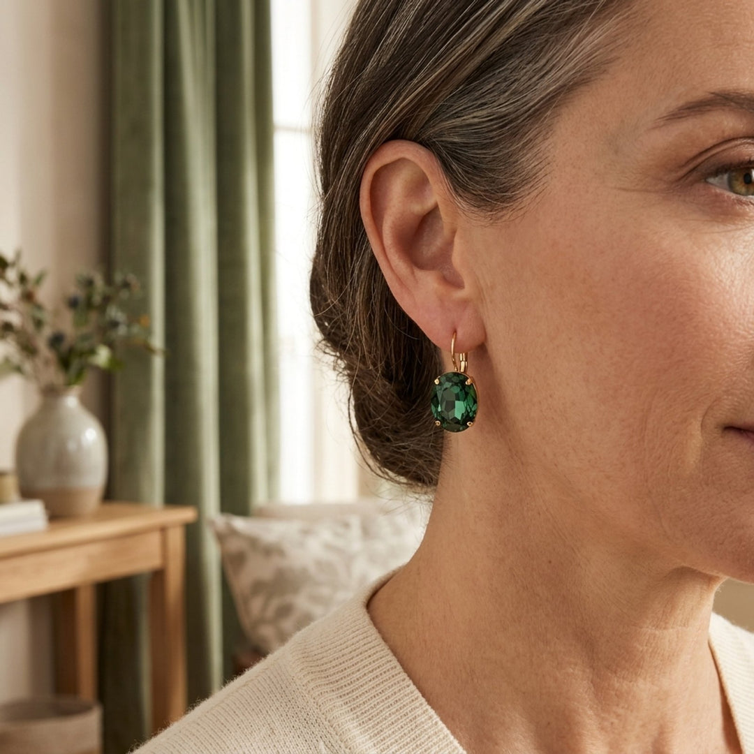 Drop Lever-Back Earrings