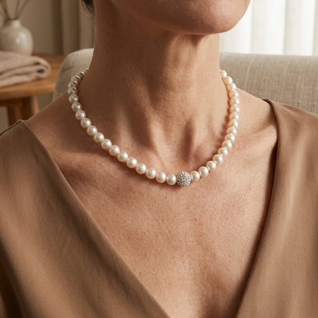 Freshwater Pearl Sterling Silver Jewelry Set