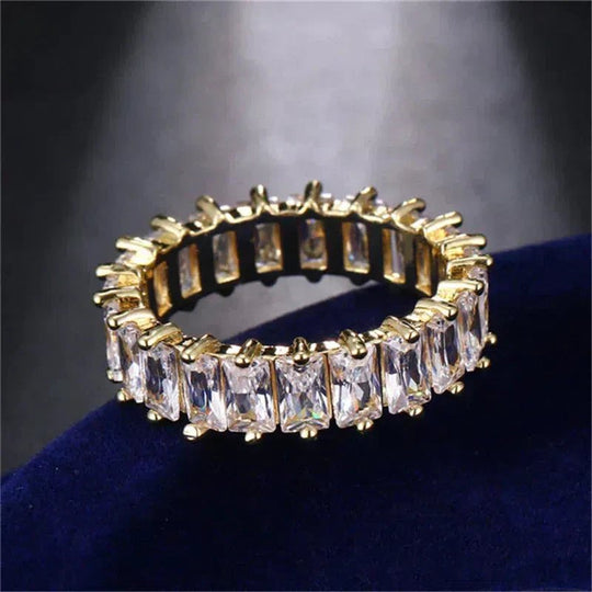 Prong-Set Cubic Zirconia Eternity Ring