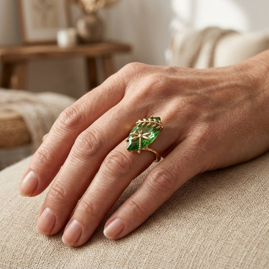Dragonfly Statement Ring