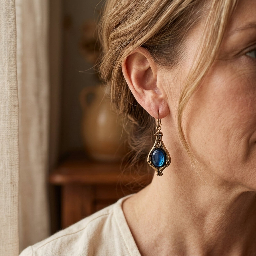 Vintage Ornate Drop Earrings