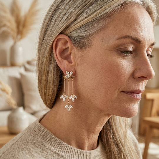 Leaf Drop Earrings