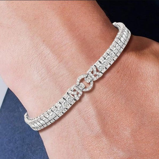 Sterling Silver Pearl &amp; Sapphire Set